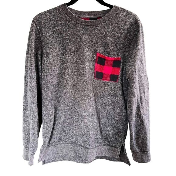 PLAID Warm Long Sleeve On The Byas Shirt Oversized Unisex sz(S) - Picture 1 of 7